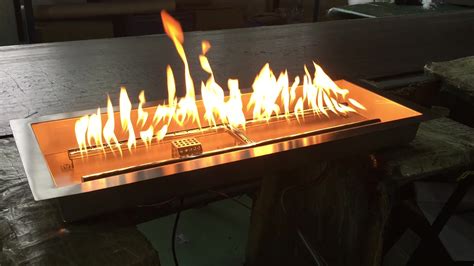 gas burner for outdoor fireplace